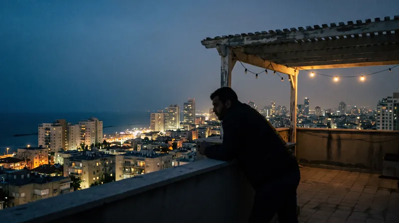The documentary relies on nighttime interviews with 24 anonymous Israeli military and intelligence whistleblowers, filmed on rooftops in Tel Aviv.