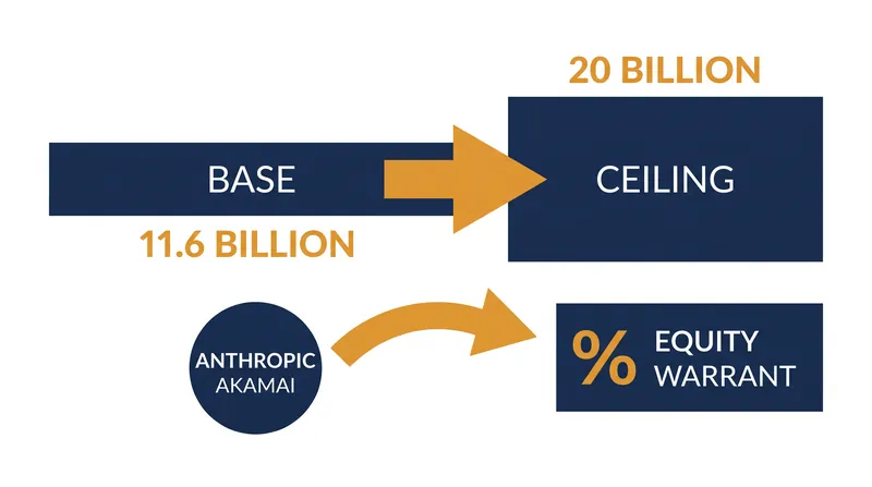 The revised agreement ties Anthropic's compute consumption to an equity warrant in Akamai.