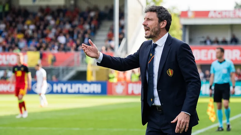 Mark van Bommel secured a 2-0 victory in his debut as manager of the Belgium national team.