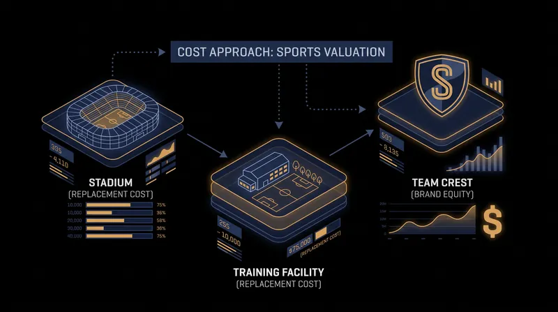 The Cost model attempts to quantify the price of recreating a franchise's physical and intangible assets from scratch.