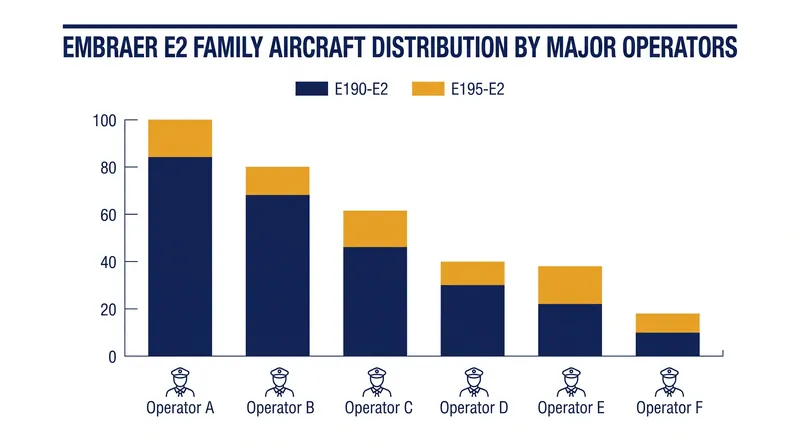The E2 fleet serves as a critical regional link for operators across multiple continents.
