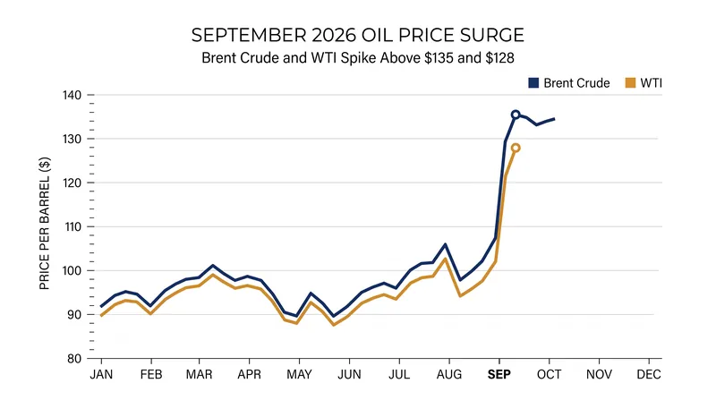 Global crude benchmarks have surged since the blockade began, removing 21 million barrels per day from the market.