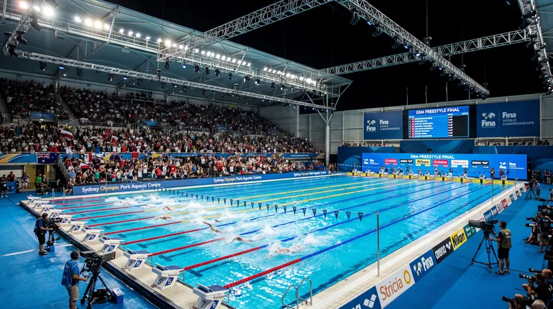 The Sydney Olympic Park Aquatic Centre will host four days of intense 25-meter racing.