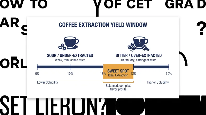 Only about 30 percent of a coffee bean is soluble in water, and extracting exactly 18 to 22 percent yields the best flavor.