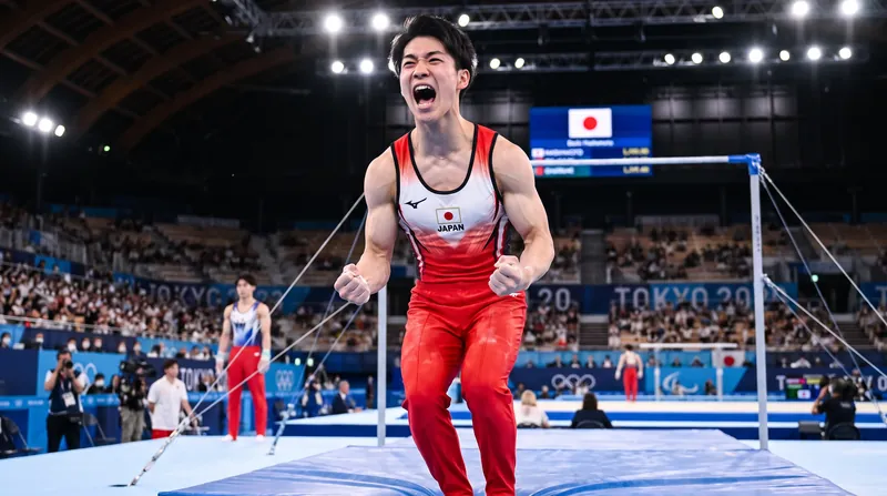 Daiki Hashimoto's spectacular 15.233 routine briefly gave Japan hope of a comeback victory.