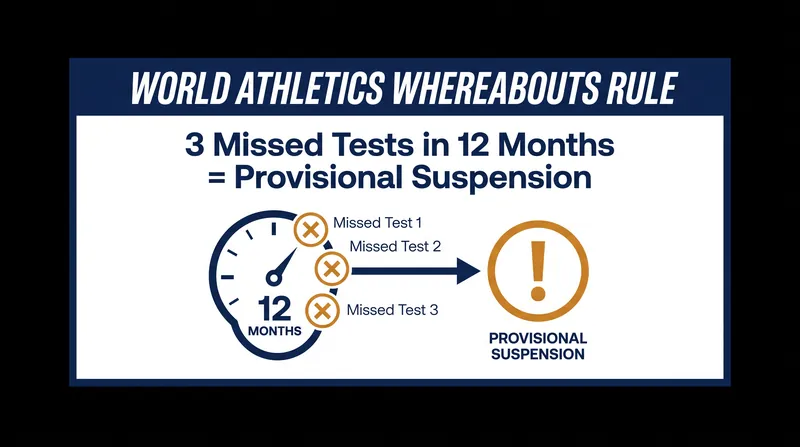Athletes in the registered testing pool must provide a 60-minute daily window for unannounced testing.