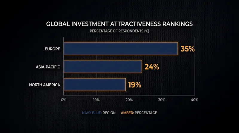 Europe leads global investment preferences among non-European executives.