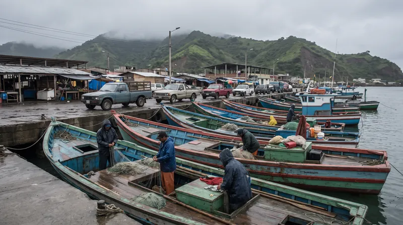 Ecuadorian coastal communities report that the strikes have paralyzed the local artisanal fishing sector.