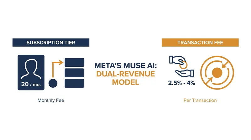 Muse introduces a dual-engine monetization strategy, diversifying away from pure advertising.