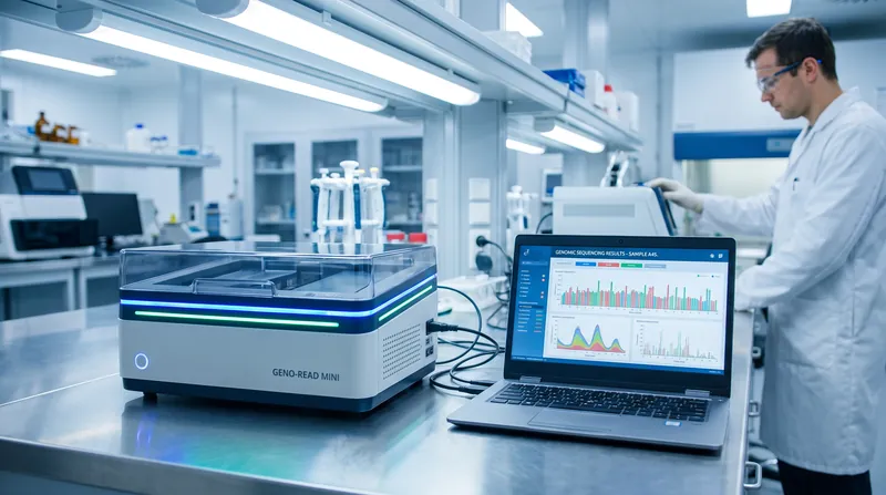 The shoebox-sized sequencing machines analyze the tumor's DNA in real time, bypassing the need for lengthy chemical preparation.