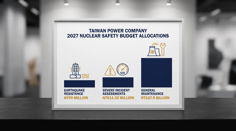 Taipower has allocated significant funding in its 2027 budget for safety inspections and maintenance.