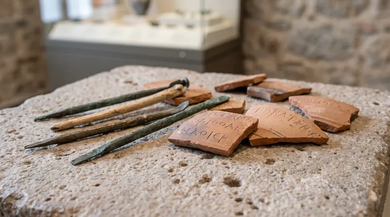 Archaeologists recovered four writing styluses from the site, offering a tangible link to the students who studied there.