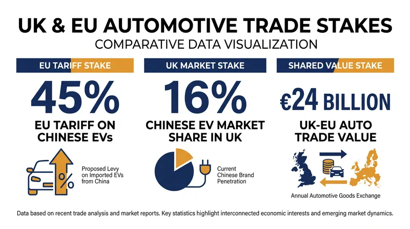 The economic stakes of the UK-EU automotive tariff dispute.
