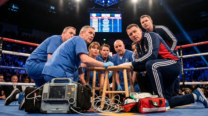 Ringside medical teams are often the first line of defense when a fighter suffers acute neurological trauma.