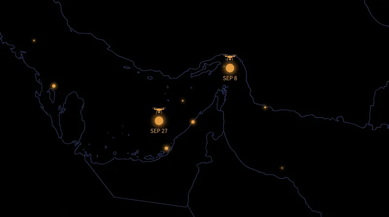Recent unmanned underwater vehicle seizures in the Strait of Hormuz.