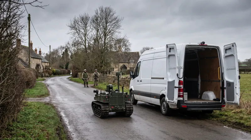 Army explosive ordnance disposal teams used remote-controlled robots to examine the intercepted vans.