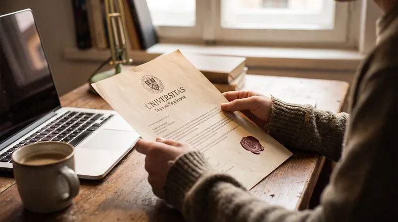The Diploma Supplement maps a student's specific coursework directly to the ECTS credit scale.