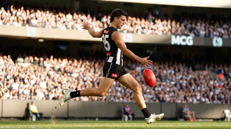 Daicos averaged 34.9 disposals and 9.0 score involvements per game during his record-breaking 2026 campaign.