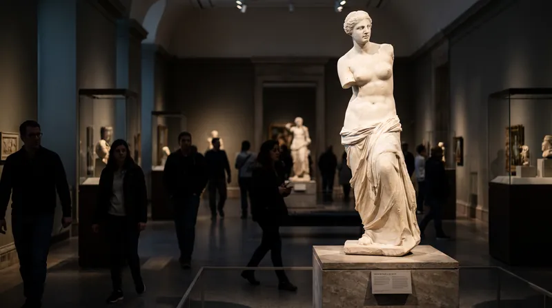 Historical depictions of beauty, such as the Venus de Milo, frequently feature a waist-to-hip ratio near 0.7.
