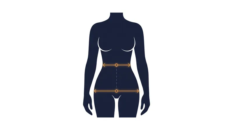 The waist-to-hip ratio is calculated by dividing the circumference of the waist by the circumference of the hips.