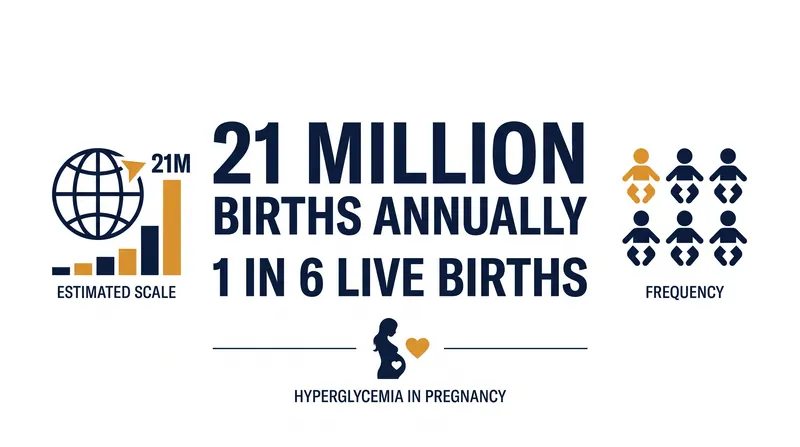 Hyperglycemia affects one in six live births globally, underscoring the need for standardized screening.