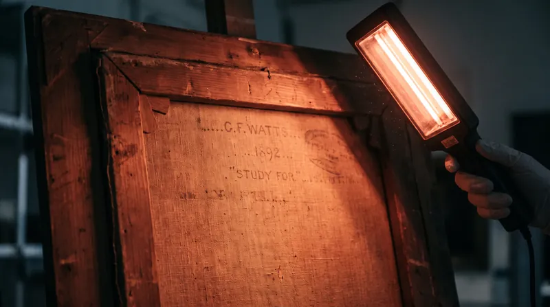 Infrared imaging revealed faint pencil marks on the back of the canvas, providing the missing link in the painting's provenance.
