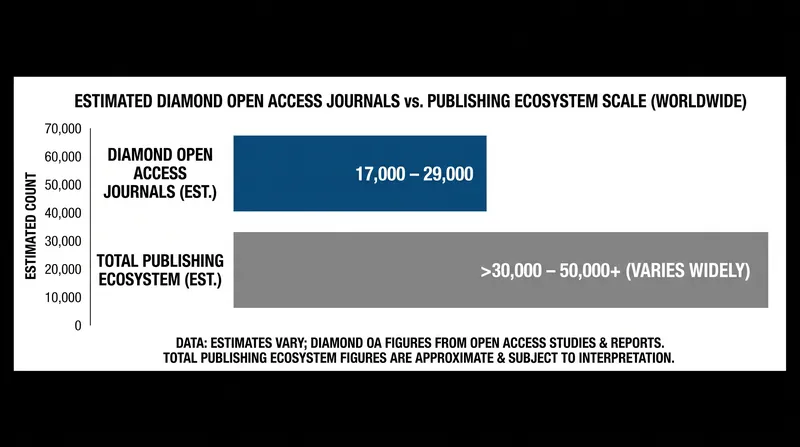 Despite funding challenges, tens of thousands of journals operate under the Diamond Open Access model globally.