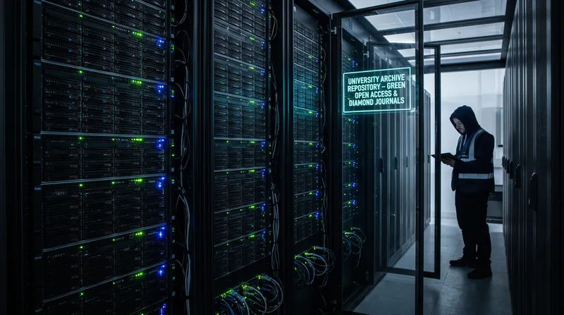 Institutional repositories and university subsidies form the backbone of both Green and Diamond Open Access infrastructure.