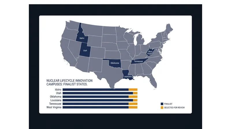 The Department of Energy has signed memorandums of understanding with six states to explore hosting the integrated nuclear campuses.
