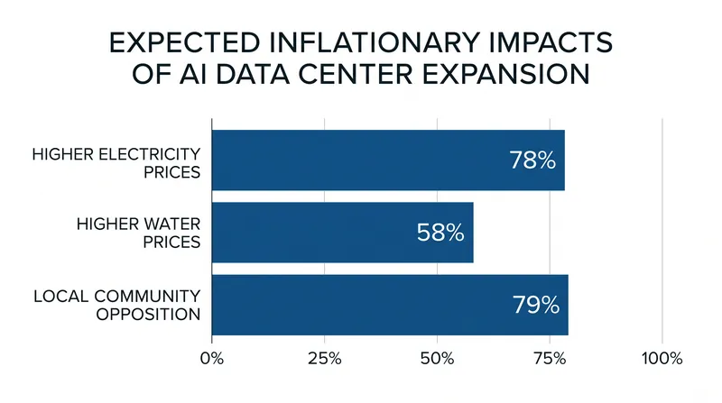 The physical infrastructure required for artificial intelligence is expected to strain local utility costs.