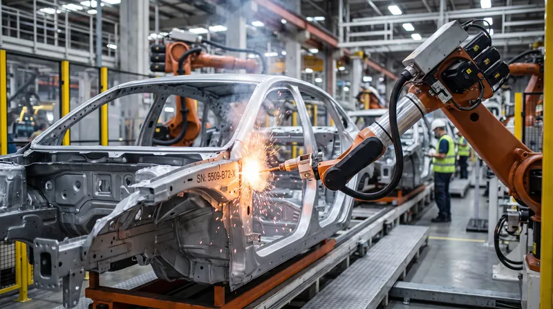 Modern assembly lines automatically etch the 17-character VIN into multiple locations on a vehicle's chassis and engine block.