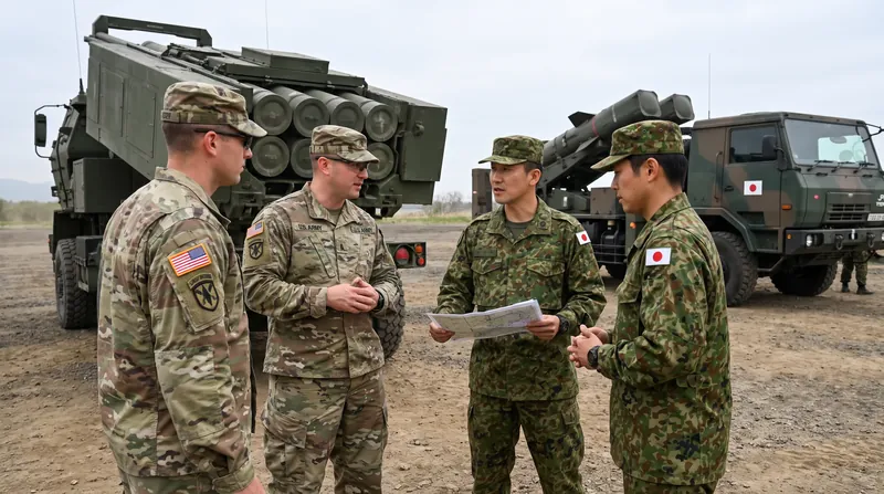 The missile system was moved to Okinawa following the conclusion of joint military exercises between U.S. and Japanese forces.