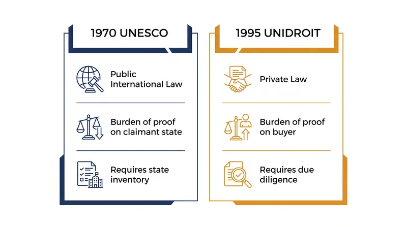 How the 1995 UNIDROIT Convention shifted the legal burden of proof for cultural property restitution.