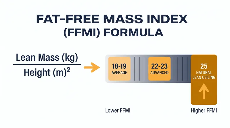 The FFMI formula isolates lean mass to provide a more accurate picture of muscularity than BMI.