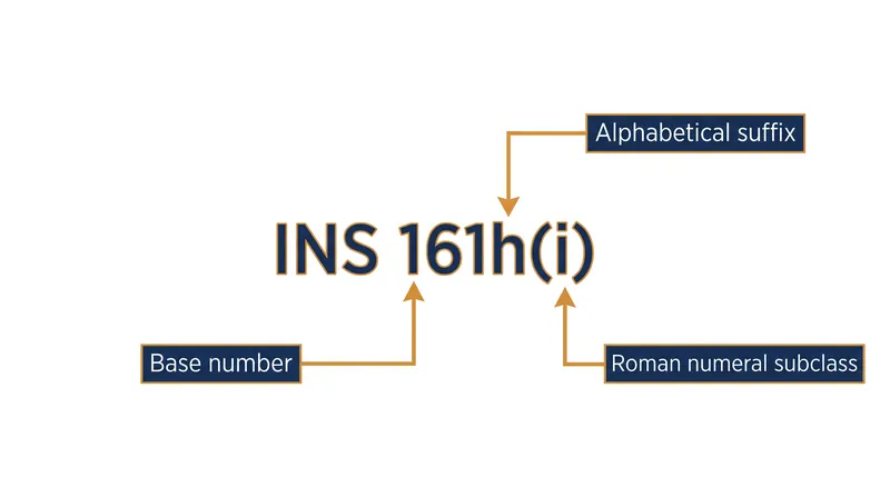 As the original three-digit blocks filled up, regulators introduced alphabetical suffixes and Roman numerals to identify new additives.