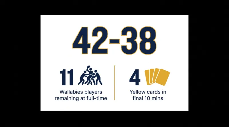 By the numbers: Australia's chaotic final 15 minutes against South Africa.