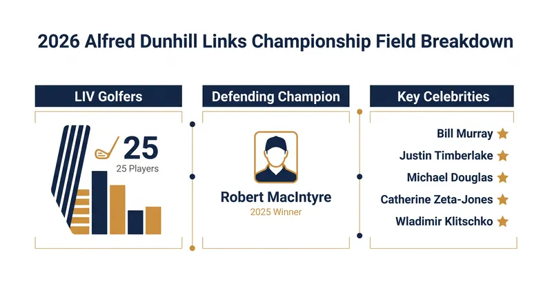 A breakdown of the star-studded field heading to Scotland's east coast.