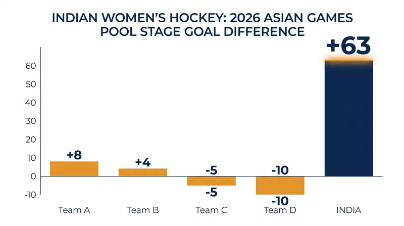 India's overwhelming goal difference in the pool stage.
