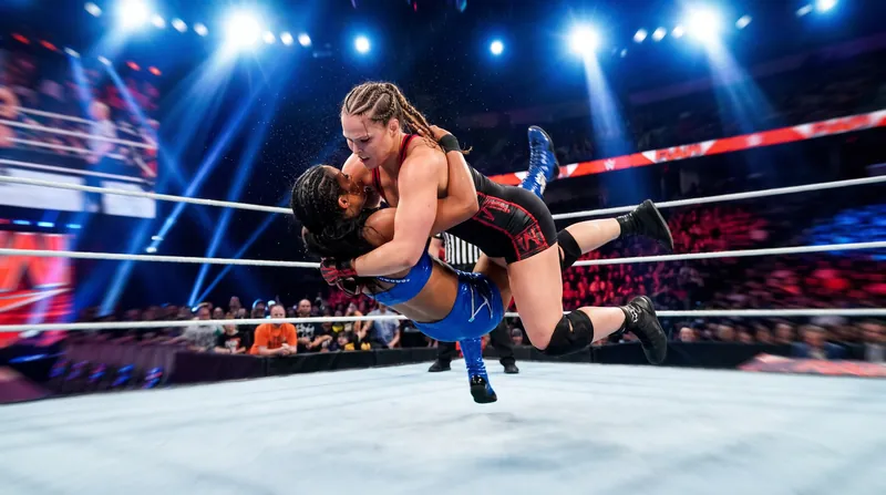 Luna demonstrated her signature powerhouse style during her TBS Championship bout against Persephone.