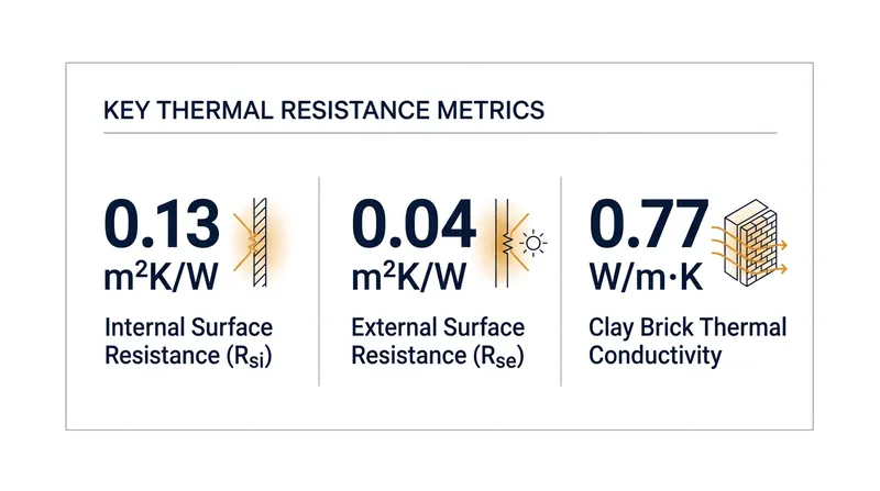 The ISO 6946 standard assigns specific values to the invisible layers of air on a wall's surface.