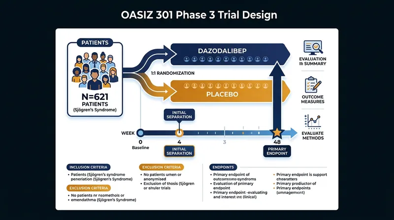 The OASIZ 301 trial measured systemic disease activity over a 48-week period.