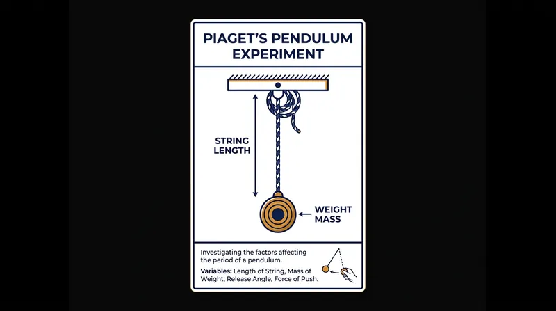 Inhelder and Piaget's pendulum task demonstrated how formal operational thinkers isolate variables rather than changing multiple factors at once.