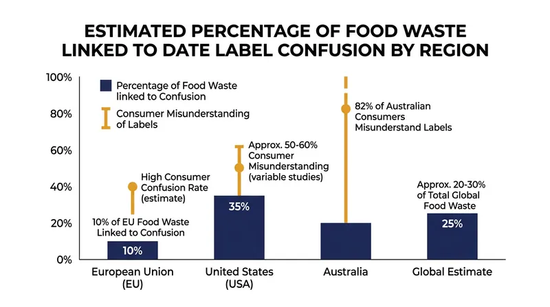 Consumer confusion over date labels drives a significant portion of preventable household food waste.