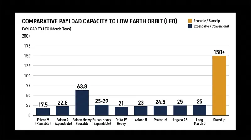 Starship's payload capacity allows it to carry the heavier V3 Starlink satellites that cannot fit on standard Falcon 9 rockets.
