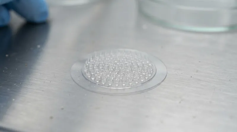 The heat-resistant formulation allows the vaccine to be vacuum-dried and embedded into solid microneedle patches.