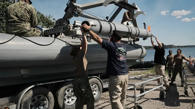 Both US and Iranian forces are increasingly deploying unmanned underwater vehicles in the contested waterway.