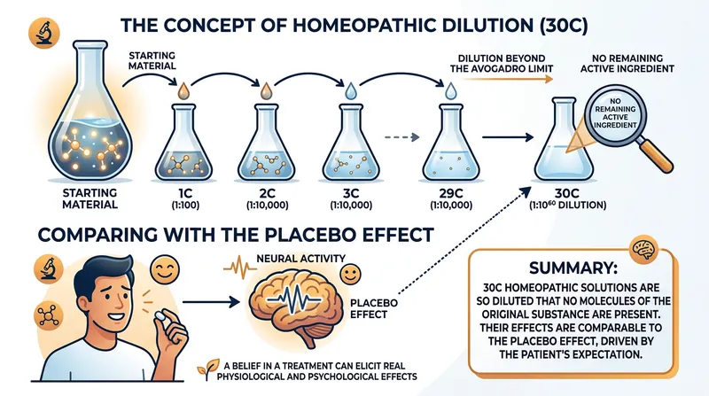 Many homeopathic products are diluted to the point where no molecules of the original substance remain.