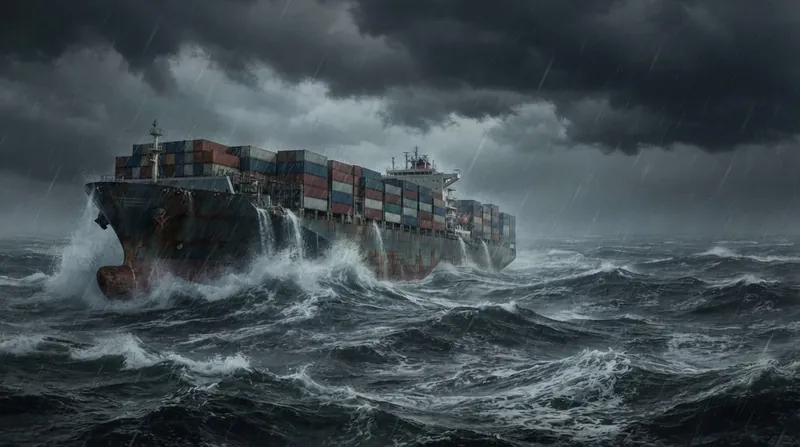 Illustration: A continuous stream of typhoons in the Pacific has severely disrupted berthing schedules, driving global schedule reliability below 50%.