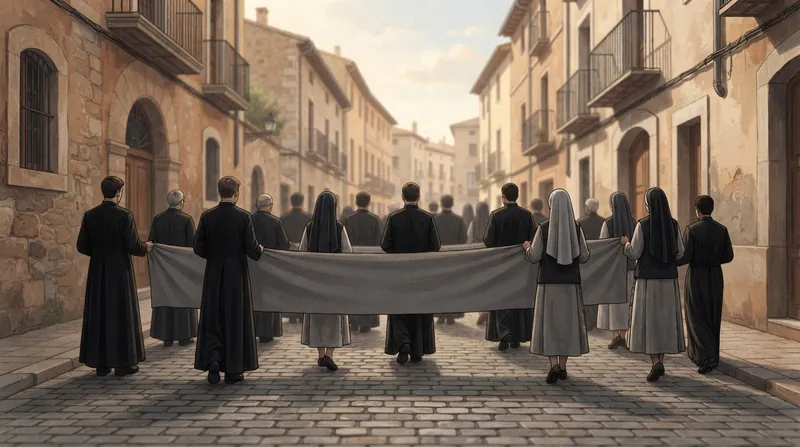 Illustration: The demonstration drew roughly 150 participants, including bishops and nuns from five continents.