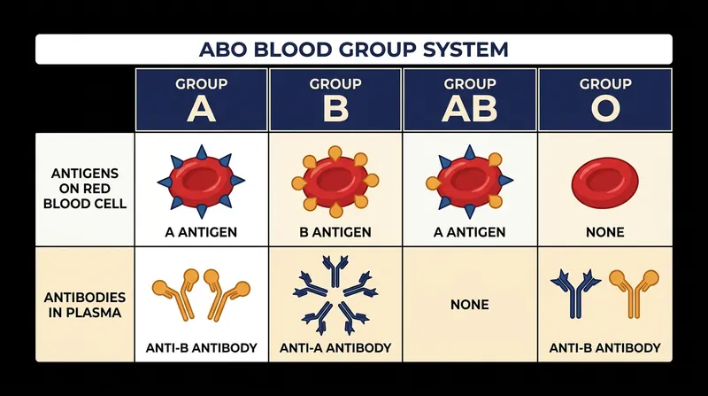 The inverse relationship between red blood cell antigens and plasma antibodies determines transfusion compatibility.